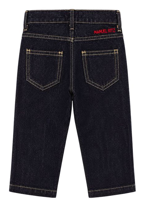 Jeans neonato nero in cotone Manuel Ritz | 4496NERO